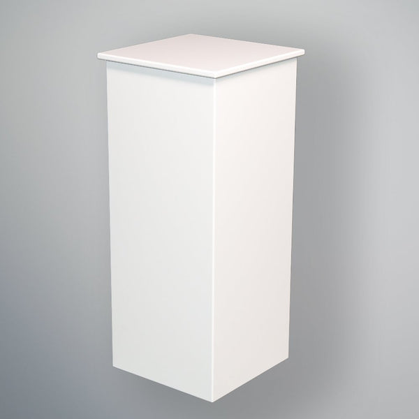 WoodenCapped Plinths for exhibitions, sprayed white - Premier Woodshop