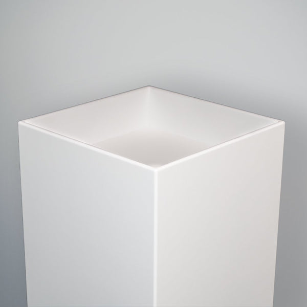 White Premium Dropped Top Plinths - Premier Woodshop